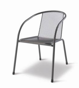 Scaun metalic BelAmi, gris-fer